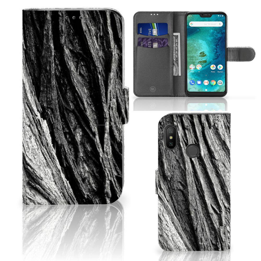 Book Style Case Xiaomi Mi A2 Lite Boomschors Grijs