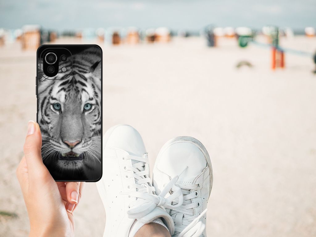 Xiaomi 11 Lite 5G NE | Mi 11 Lite Dierenprint Telefoonhoesje Tijger B2C Telecom