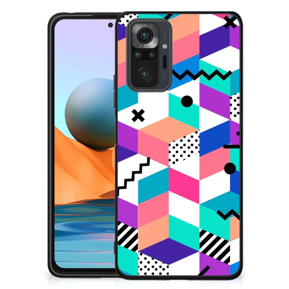 Xiaomi Redmi Note 10 Pro Backcover Blokken Kleurrijk