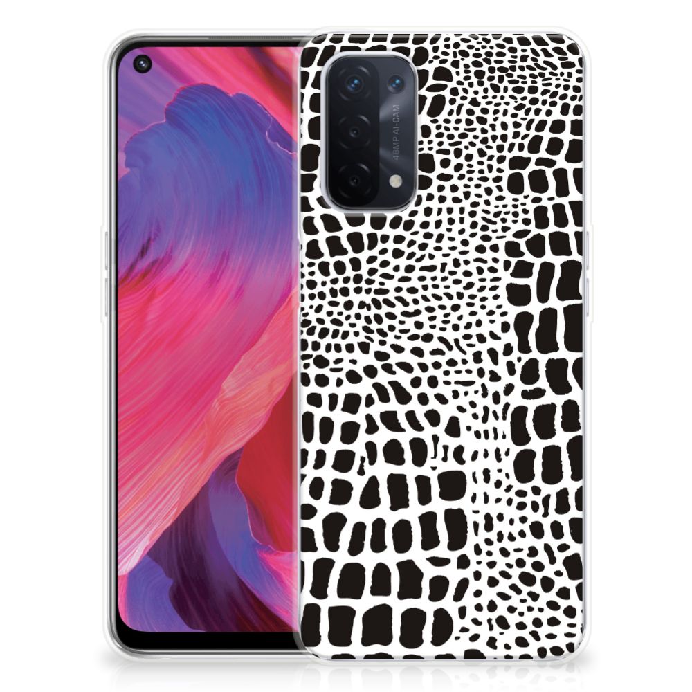 OPPO A74 5G | A54 5G TPU Hoesje Slangenprint