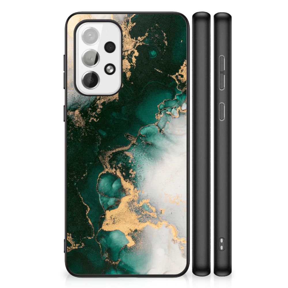 Marmeren Print Telefoonhoesje voor Samsung Galaxy A73 Marmer Groen B2C Telecom