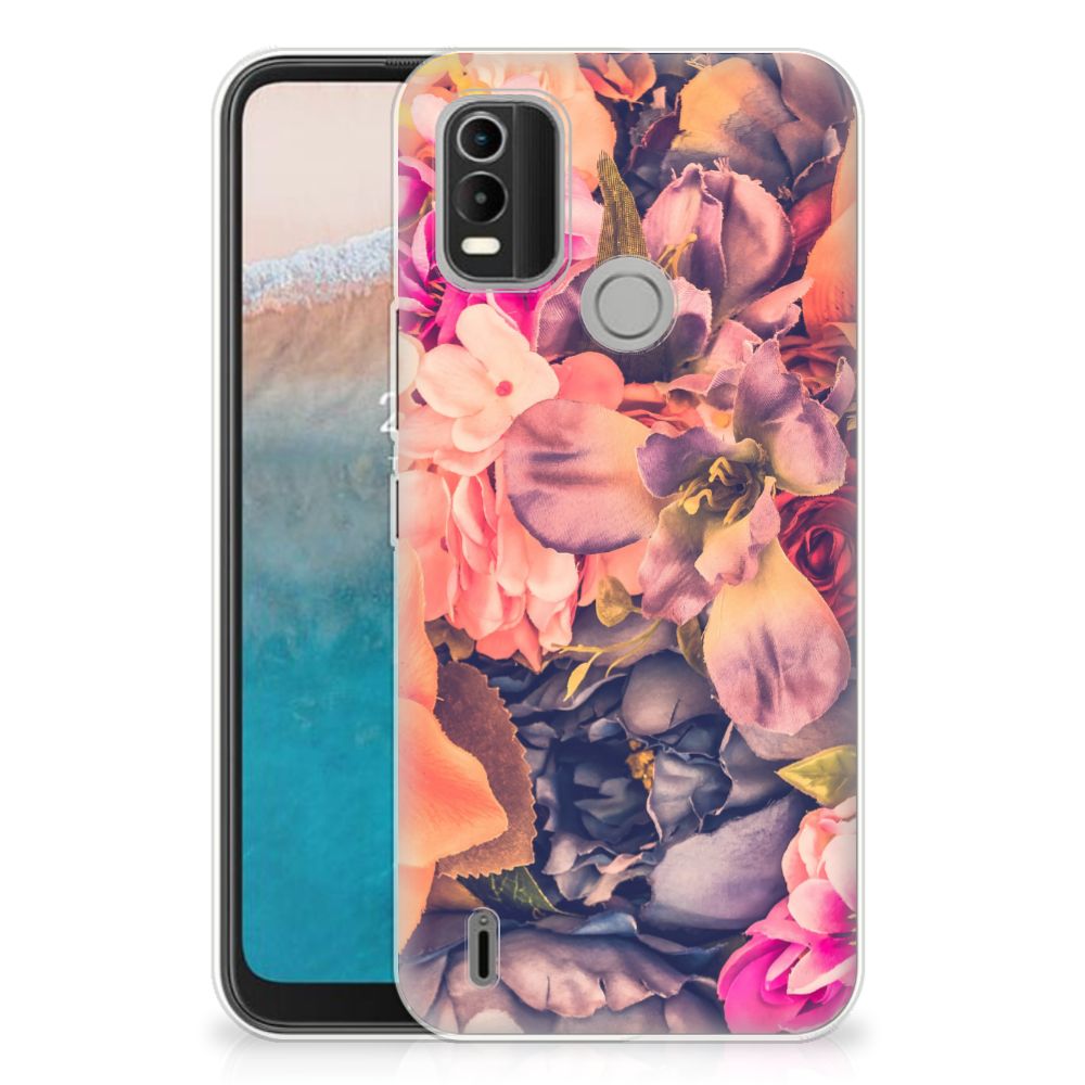 Nokia C21 Plus TPU Case Bosje Bloemen