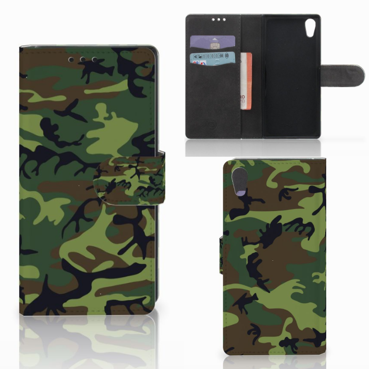 Sony Xperia XA1 Telefoon Hoesje Army Dark