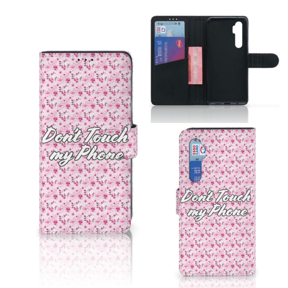 Xiaomi Mi Note 10 Lite Portemonnee Hoesje Flowers Pink DTMP