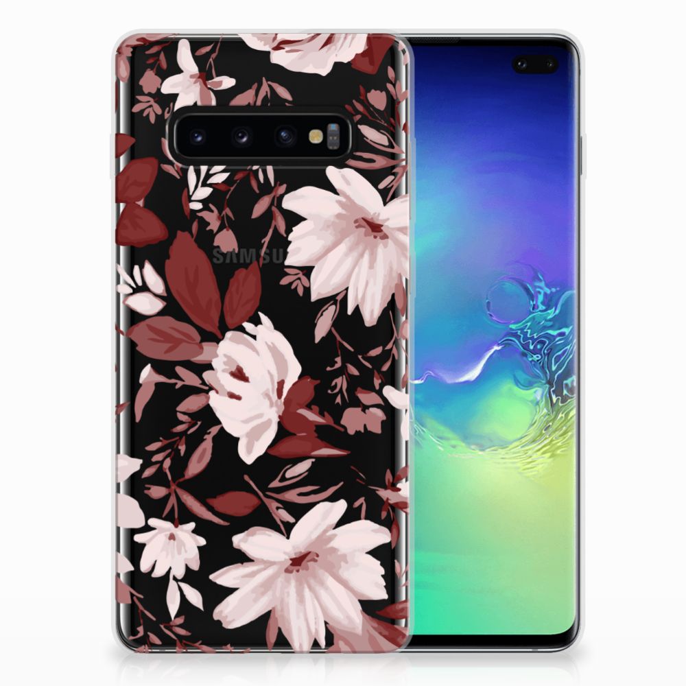 Hoesje maken Samsung Galaxy S10 Plus Watercolor Flowers