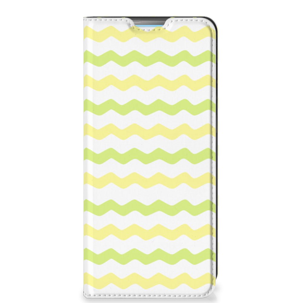 OPPO A74 4G Hoesje met Magneet Waves Yellow - B2C Telecom