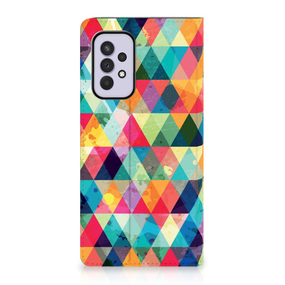 Samsung Galaxy A33 5G Hoesje met Magneet Geruit - B2C Telecom