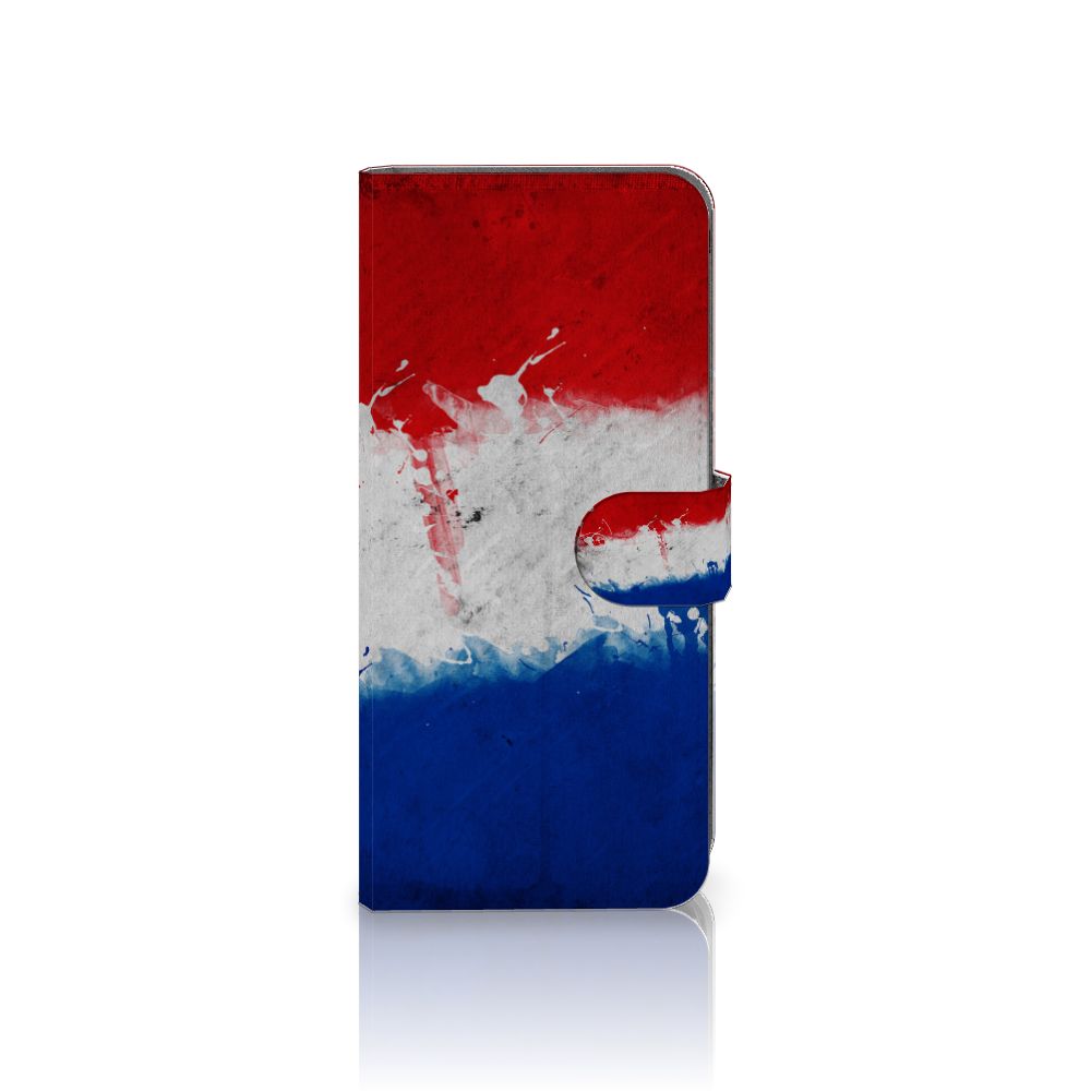 Xiaomi Redmi Note 12S Bookstyle Case Nederland met design van de Nederlandse vlag in artistieke stijl.
