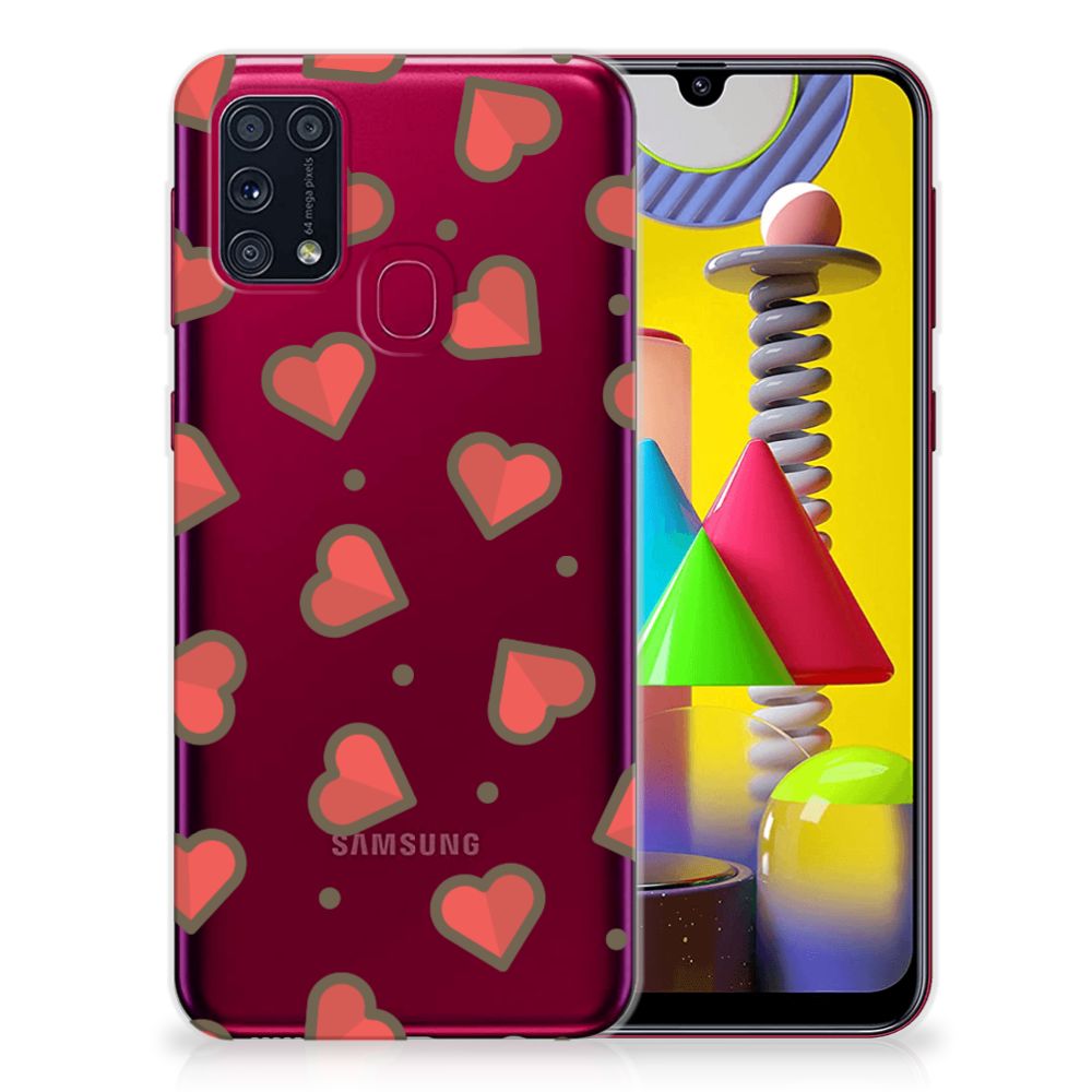 Samsung Galaxy M31 TPU bumper Hearts B2C Telecom