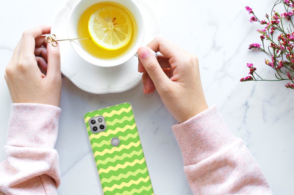 Motorola Moto G 5G TPU bumper Waves Green B2C Telecom