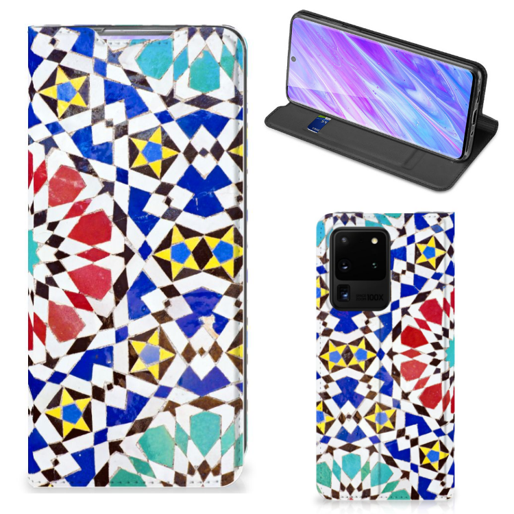 Samsung Galaxy S20 Ultra Standcase Mozaïek - B2C Telecom