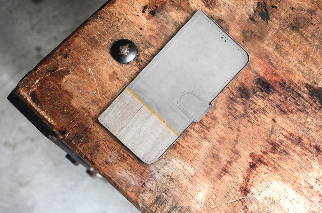 Nokia 5.3 Book Style Case Wood Concrete
