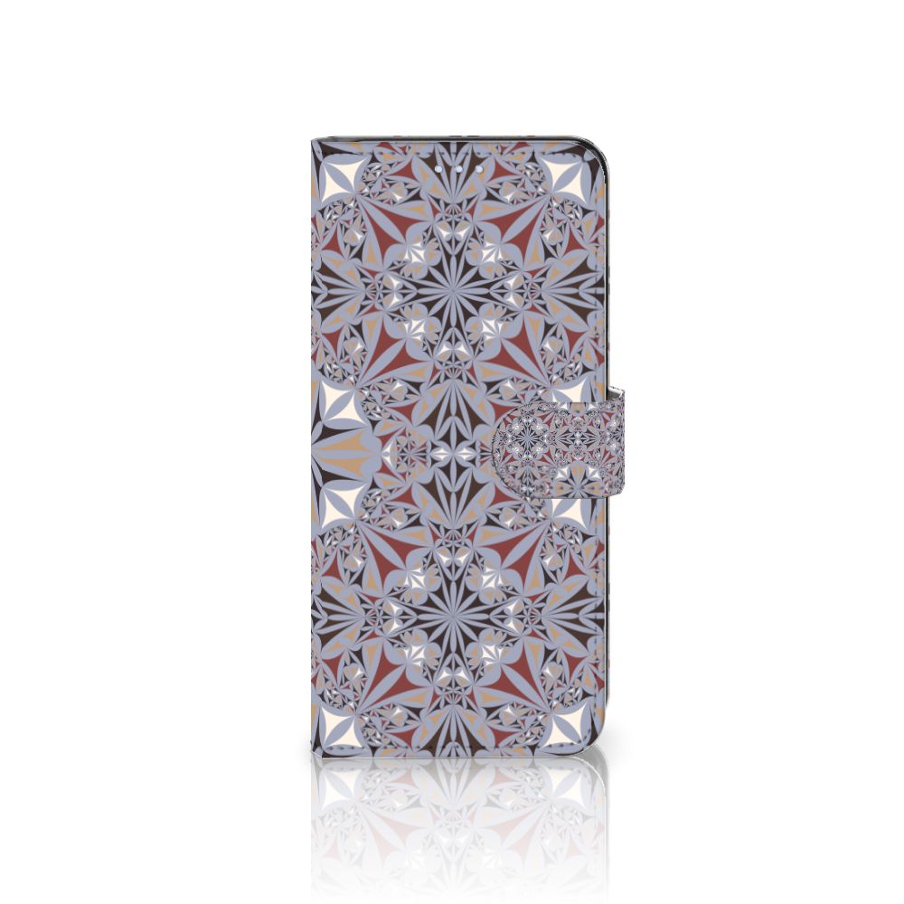 OPPO Reno 8 Lite | OnePlus Nord N20 Bookcase Flower Tiles