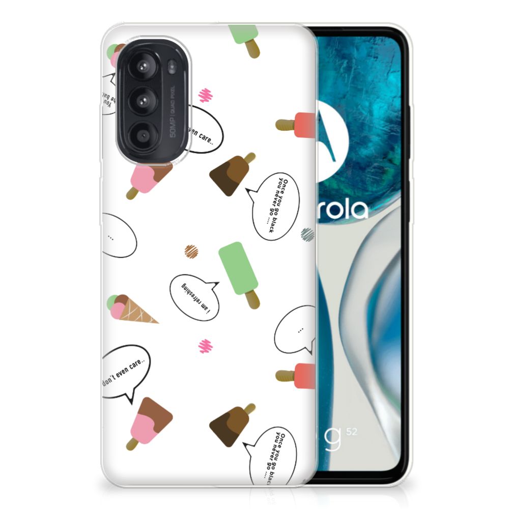 Motorola Moto G52/G82 Siliconen Case IJsjes