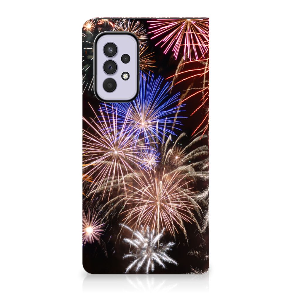 Samsung Galaxy A33 5G Hippe Standcase Vuurwerk - B2C Telecom