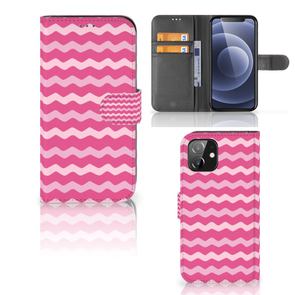 iPhone 12 | 12 Pro (6.1") Telefoon Hoesje Waves Pink