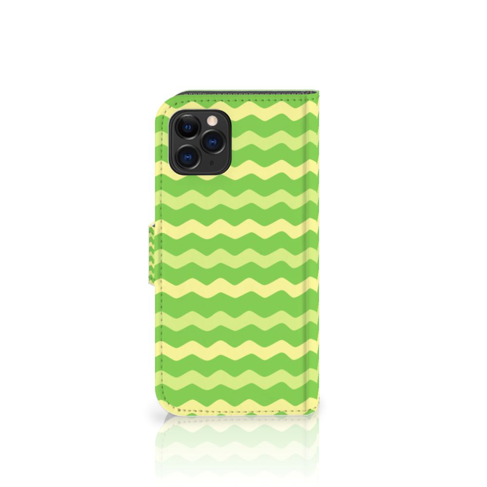 Apple iPhone 11 Pro Telefoon Hoesje Waves Green