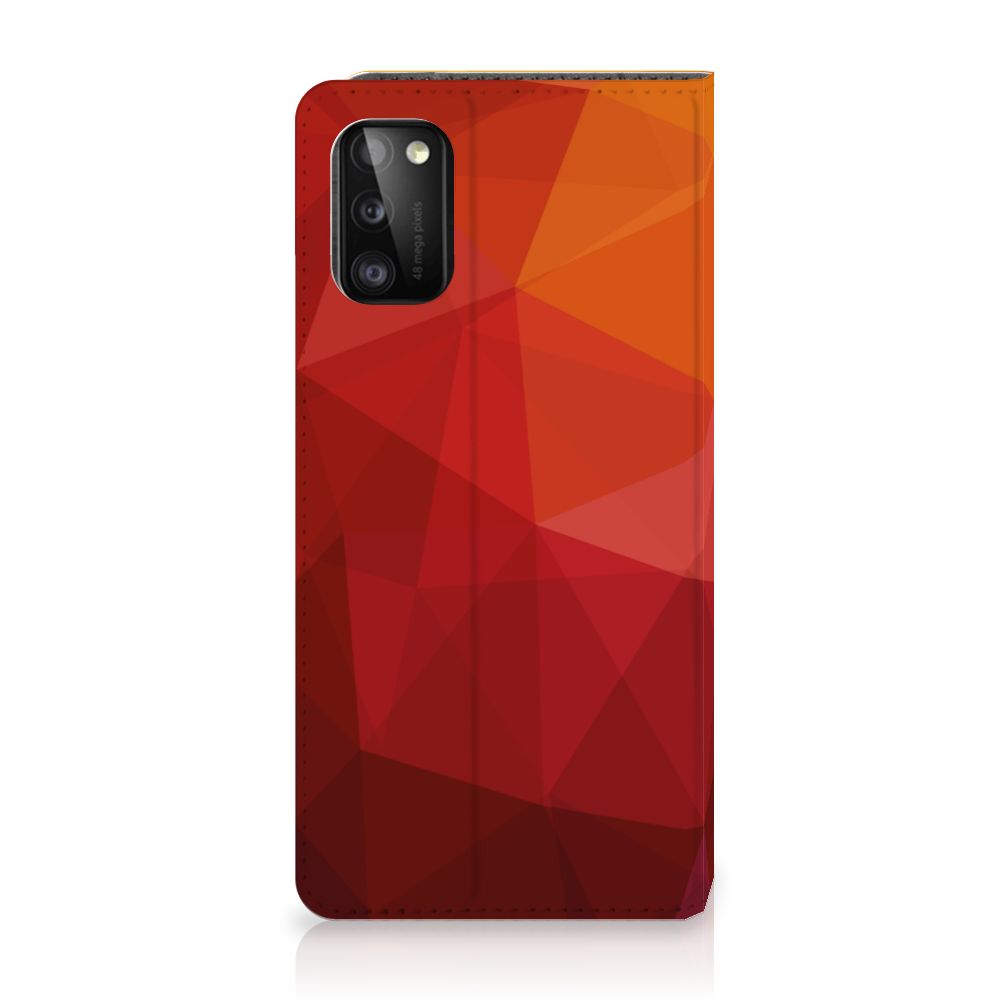 Stand Case voor Samsung Galaxy A41 Polygon Red - B2C Telecom