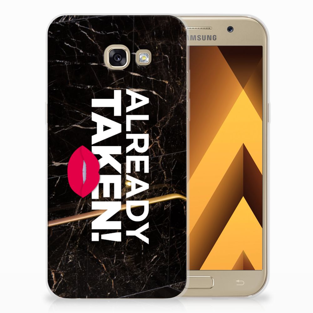 Samsung Galaxy A5 2017 Siliconen hoesje met naam Already Taken Black