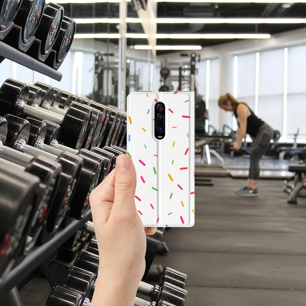Xiaomi Redmi K20 Pro Flip Style Cover Donut Roze - B2C Telecom