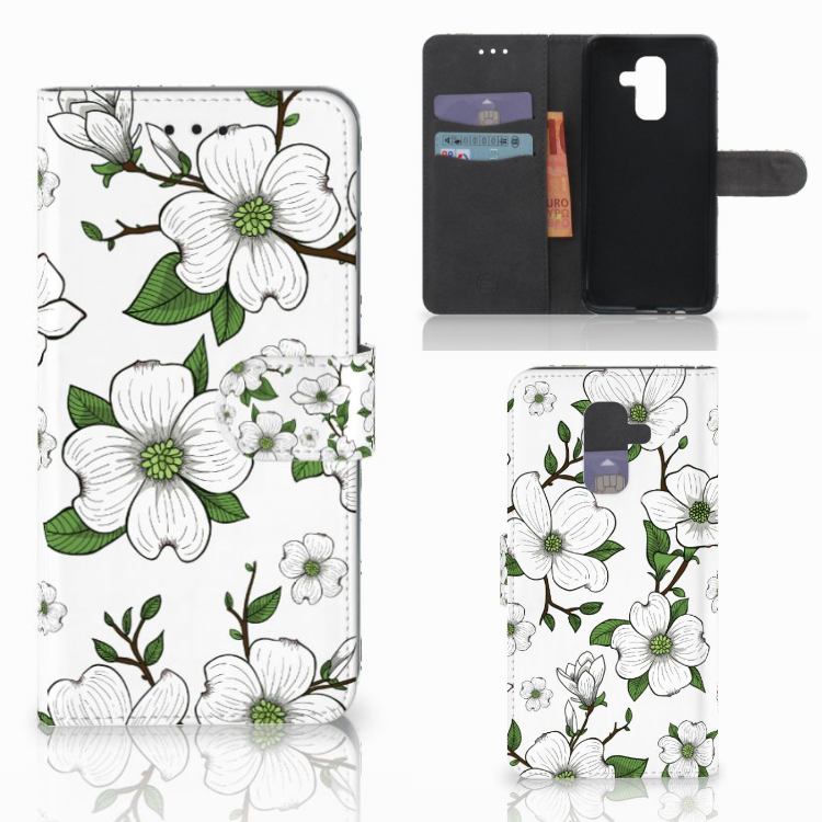 Samsung Galaxy A6 Plus 2018 Hoesje Dogwood Flowers