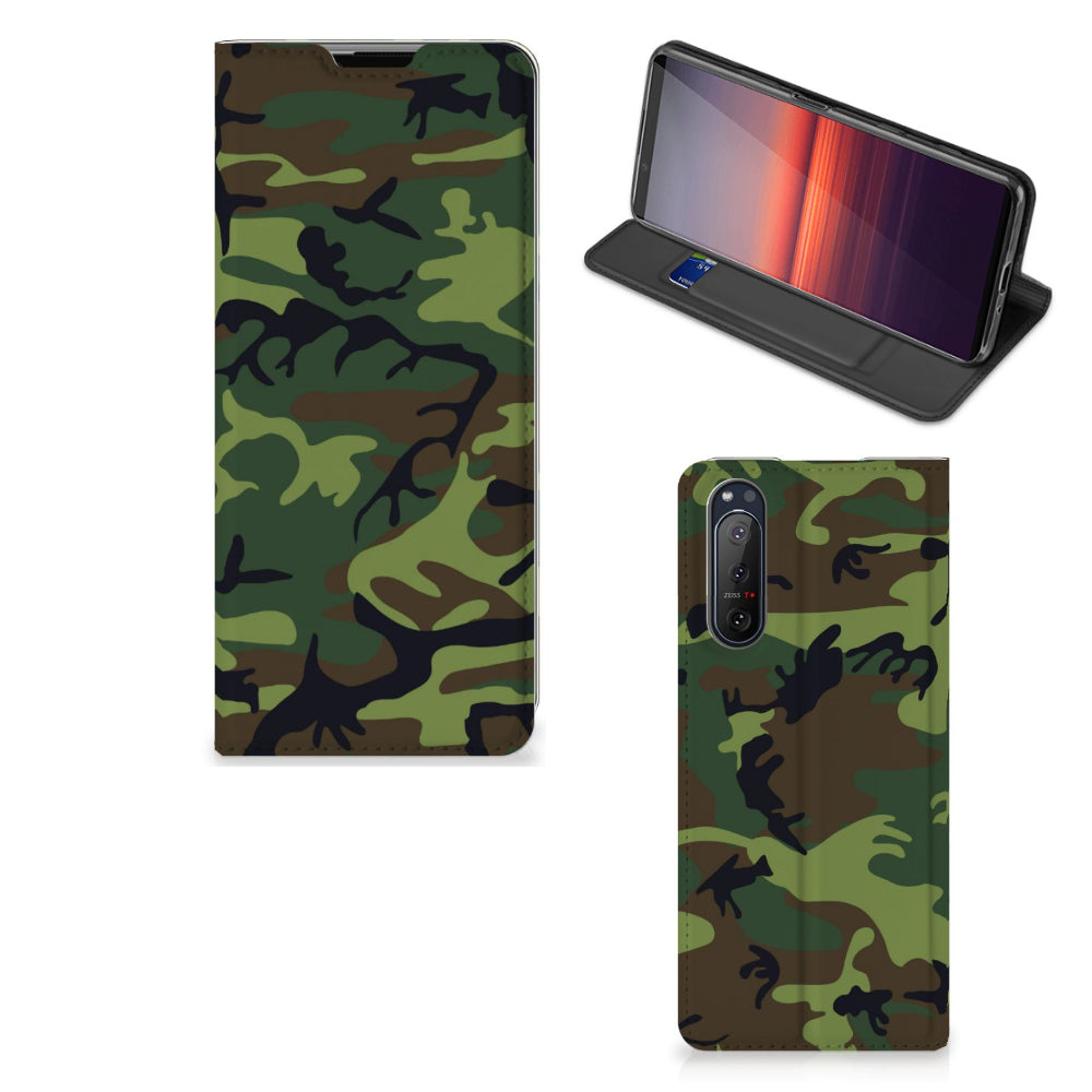 Sony Xperia 5 II Hoesje met Magneet Army Dark