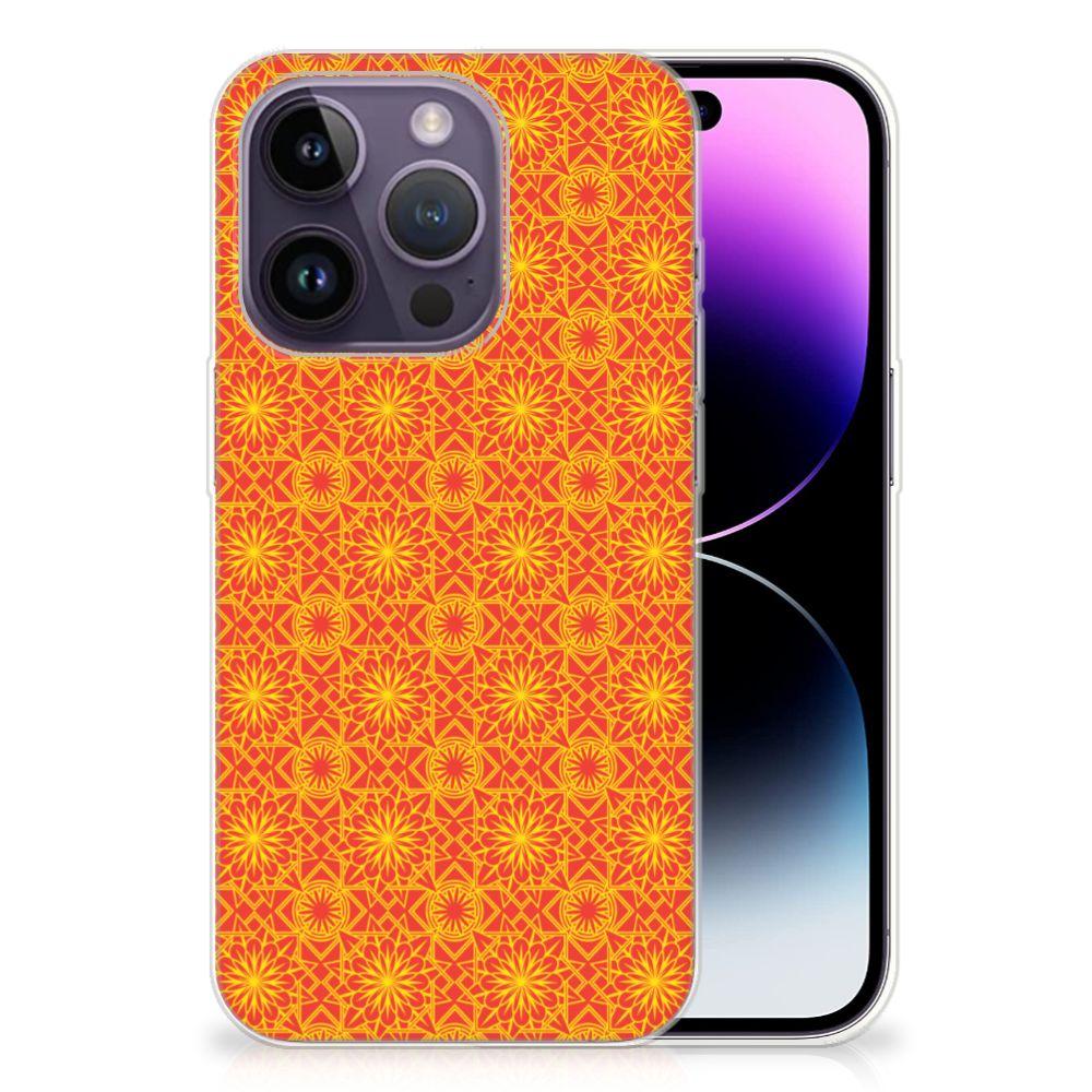 Apple iPhone 14 Pro TPU bumper Batik Oranje B2C Telecom