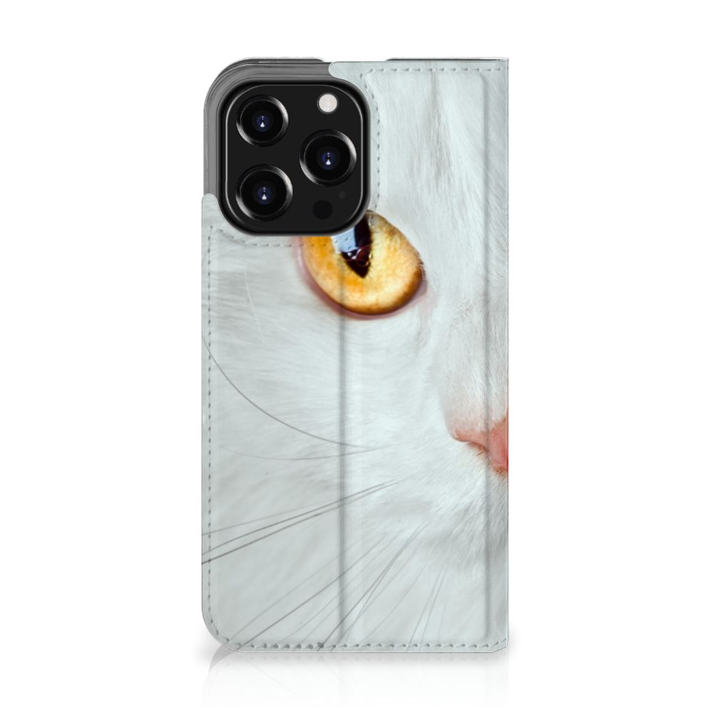 iPhone 13 Pro Hoesje maken Witte Kat - B2C Telecom