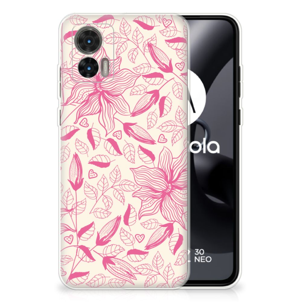 Motorola Edge 30 Neo TPU Case Pink Flowers B2C Telecom