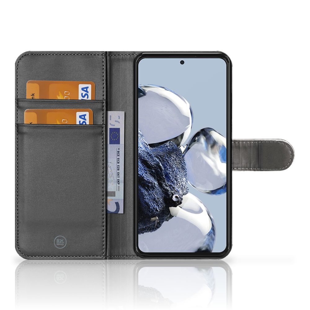 Telefoonhoesje met Pasjes Xiaomi 12T | 12T Pro Britse Korthaar met pasjesvakken en magnetisch lipje.