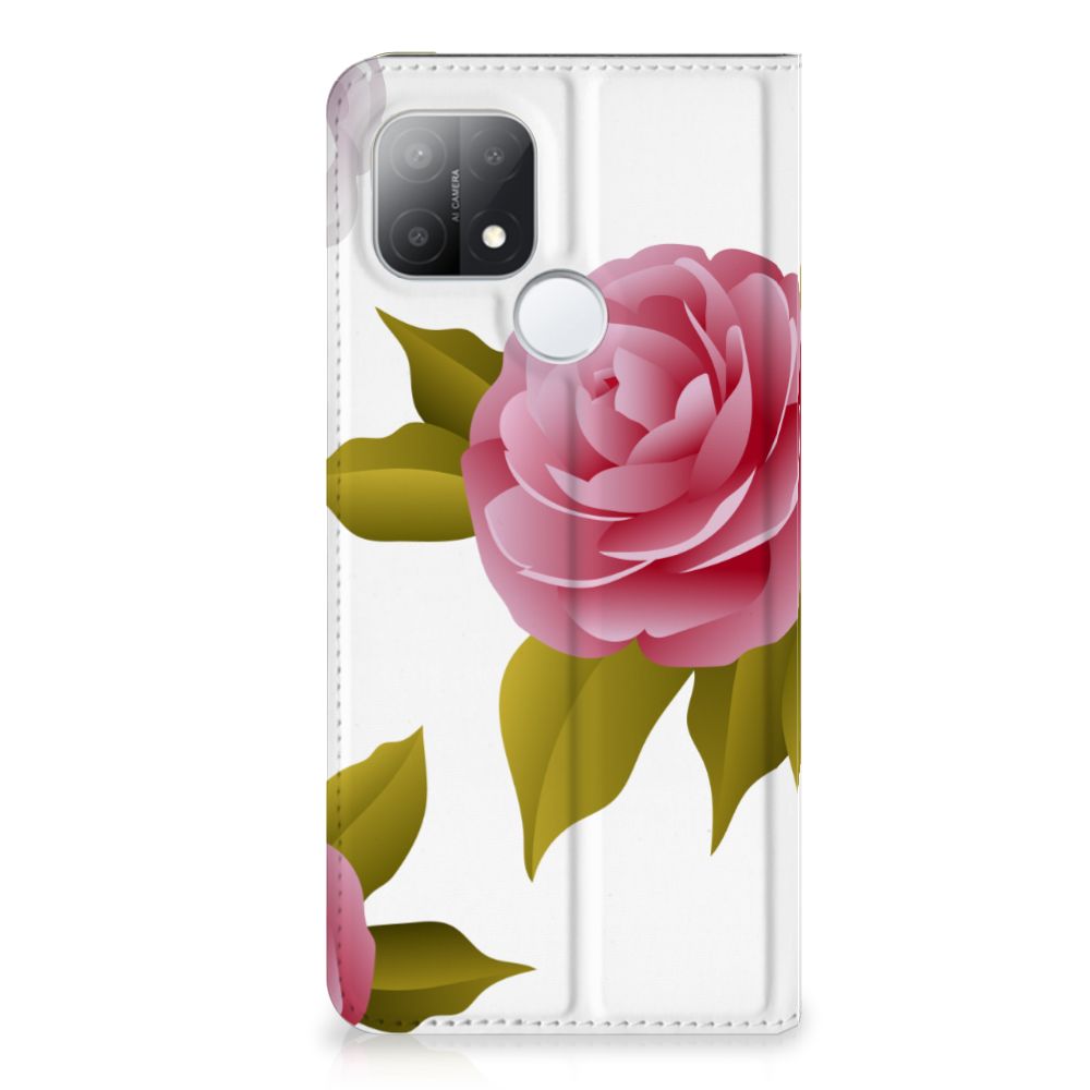 OPPO A15 Smart Cover Roses - B2C Telecom
