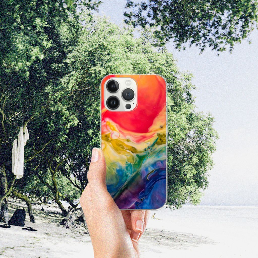 Hoesje maken iPhone 13 Pro Max Watercolor Dark B2C Telecom