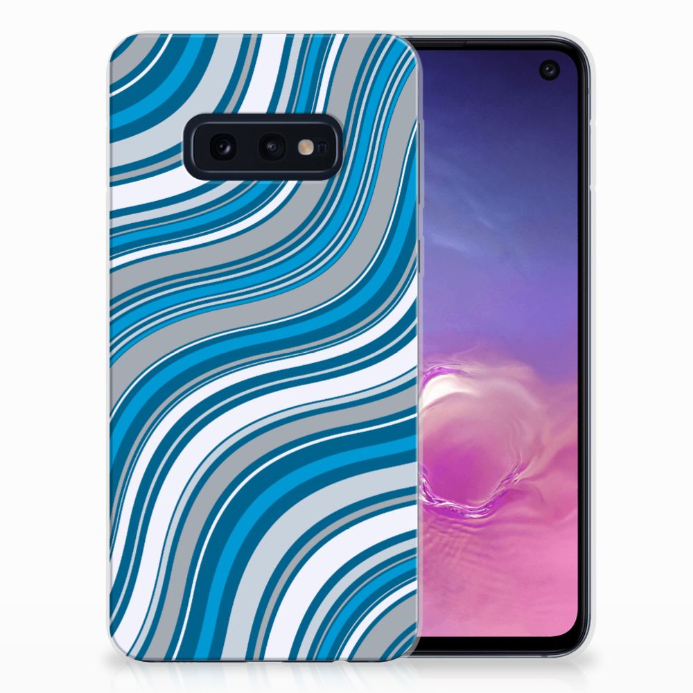 Samsung Galaxy S10e TPU bumper Waves Blue
