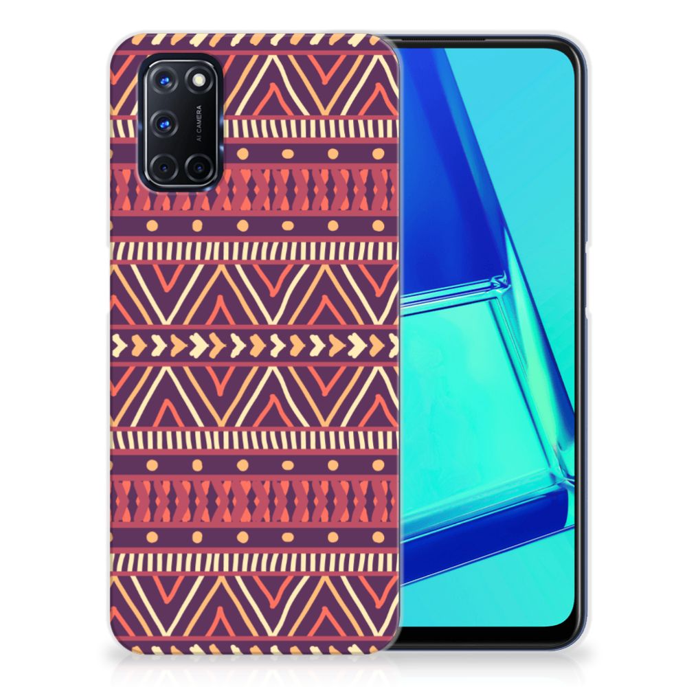 OPPO A52 | A72 TPU bumper Aztec Paars