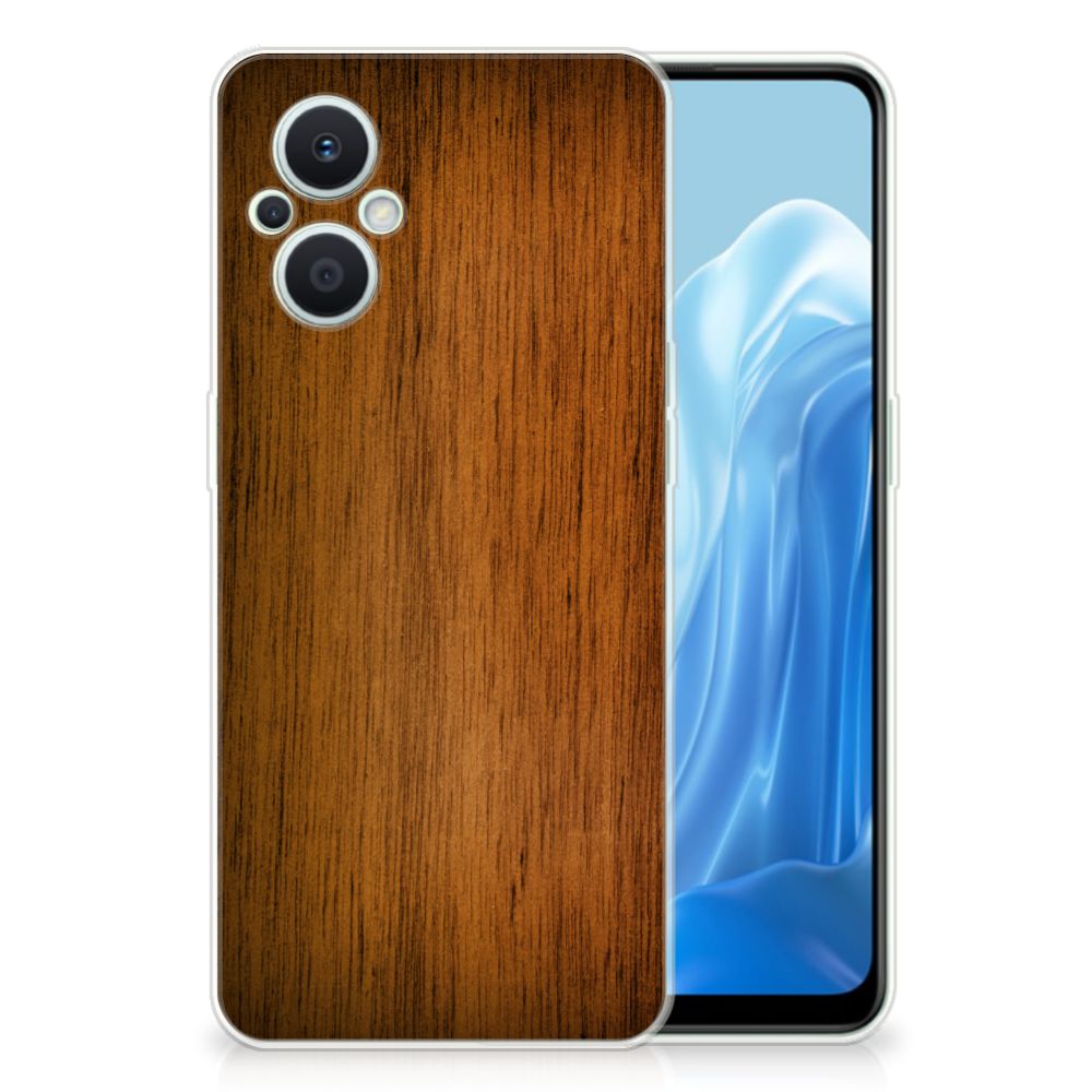 OPPO Reno8 Lite Bumper Hoesje Donker Hout B2C Telecom