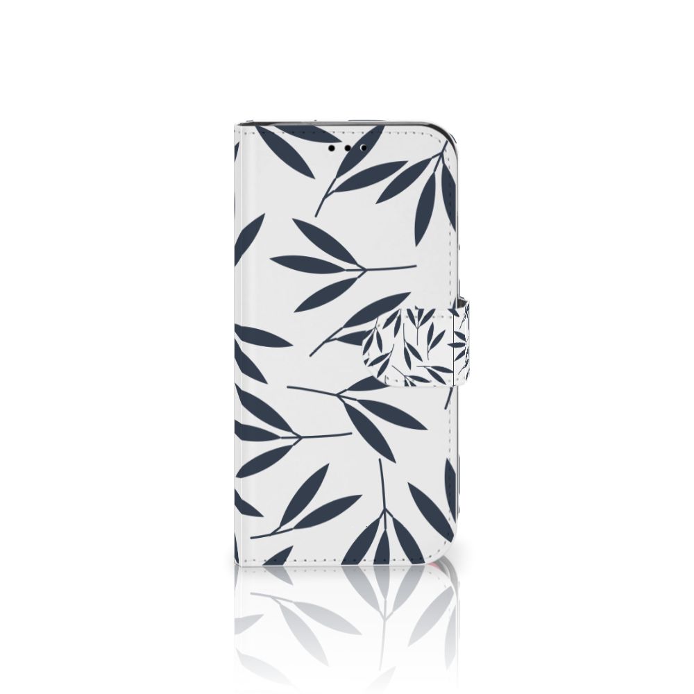 Apple iPhone X | Xs Hoesje Leaves Blue