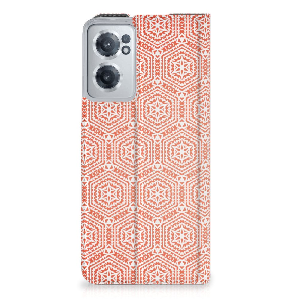 OnePlus Nord CE 2 5G Hoesje met Magneet Pattern Orange - B2C Telecom