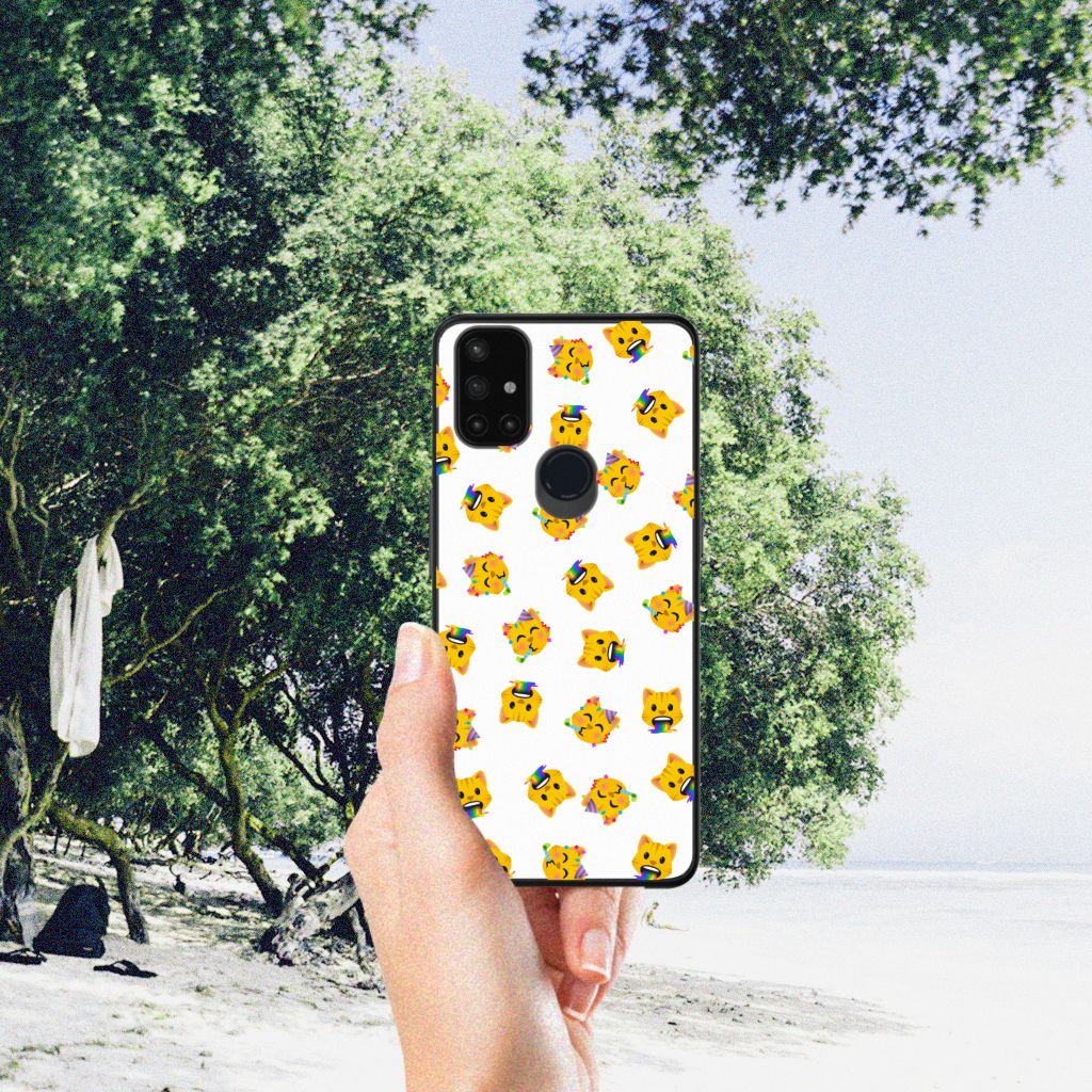 Back Case voor OnePlus Nord N10 5G Katten Emojis B2C Telecom