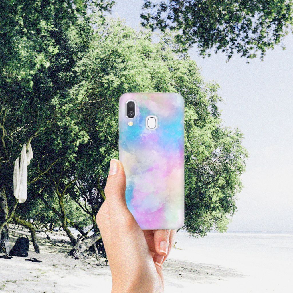 Hoesje maken Samsung Galaxy A40 Watercolor Light