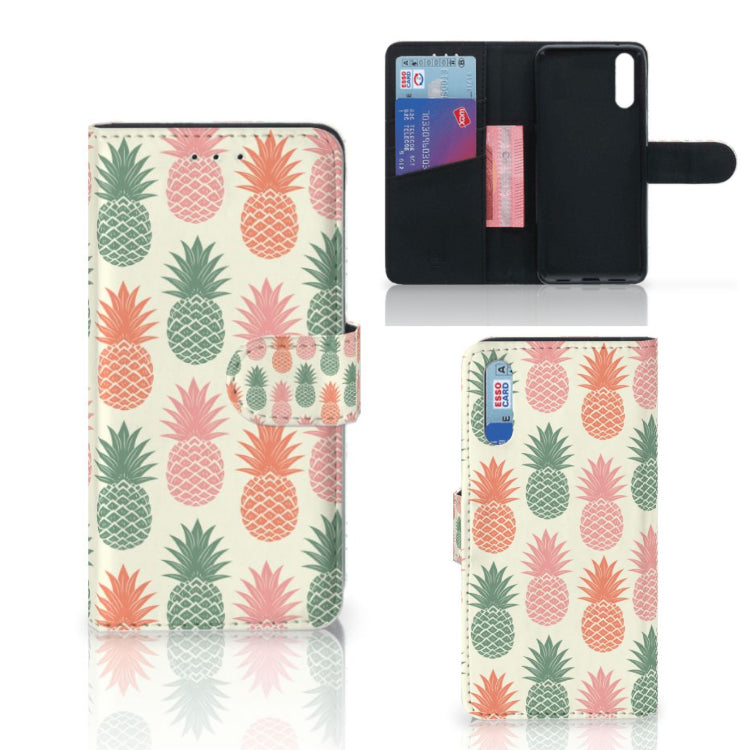 Huawei P20 Book Cover Ananas