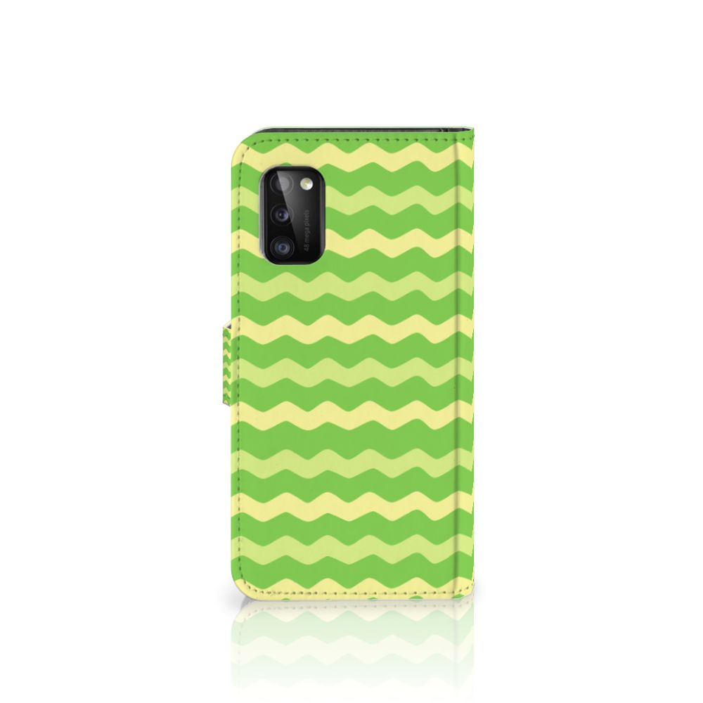 Samsung Galaxy A41 Telefoon Hoesje Waves Green
