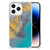 iPhone 14 Pro Anti-Shock Hoesje Marble Blue Gold