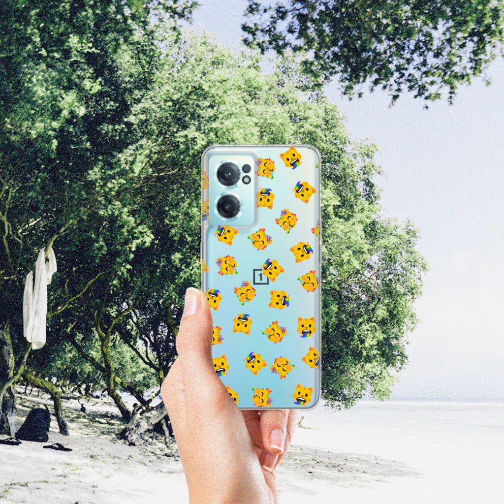 TPU bumper voor OnePlus Nord CE 2 5G Katten Emojis B2C Telecom