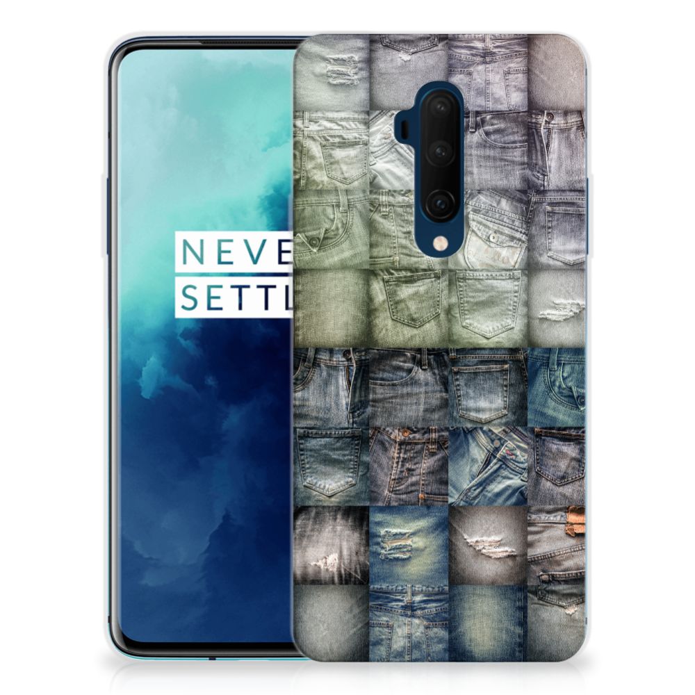 Silicone Back Cover OnePlus 7T Pro Spijkerbroeken