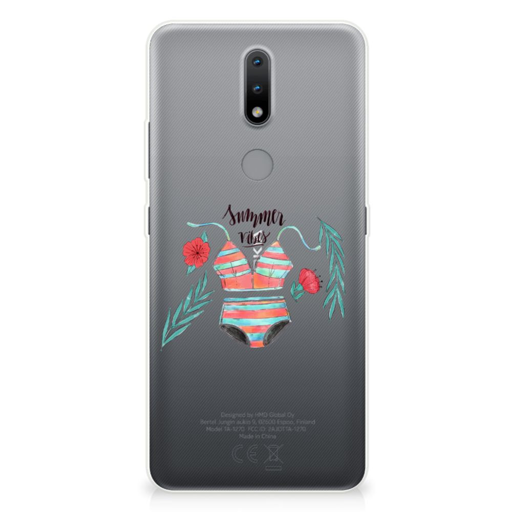 Nokia 2.4 Telefoonhoesje met Naam Boho Summer