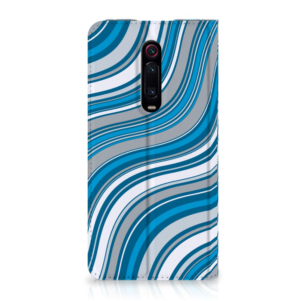 Xiaomi Redmi K20 Pro Hoesje met Magneet Waves Blue - B2C Telecom