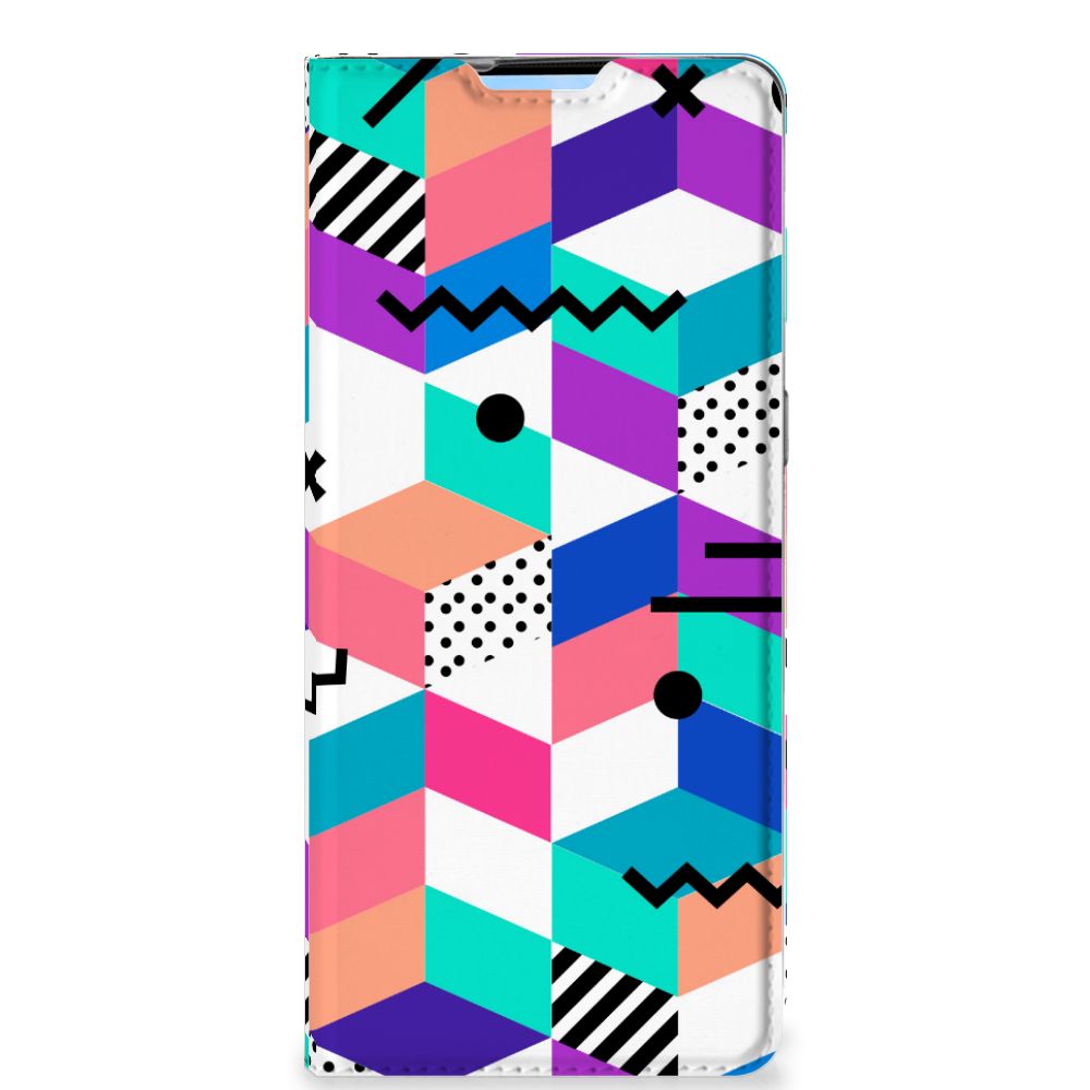 OPPO Reno4 Pro 5G Stand Case Blokken Kleurrijk - B2C Telecom