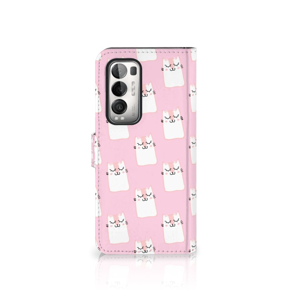 OPPO Find X3 Neo 5G Telefoonhoesje met Pasjes Sleeping Cats