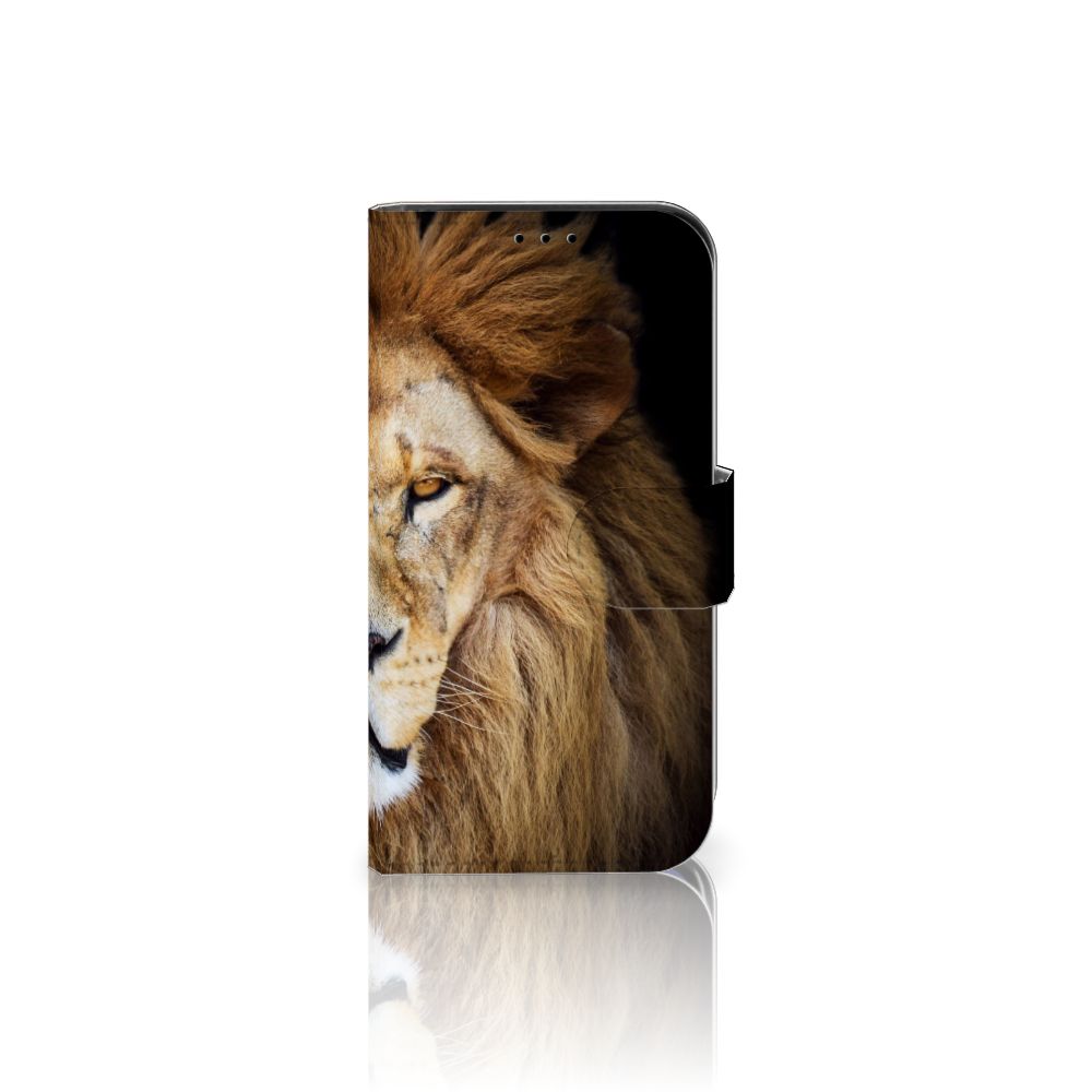 iPhone 13 Mini Telefoonhoesje met Pasjes Leeuw
