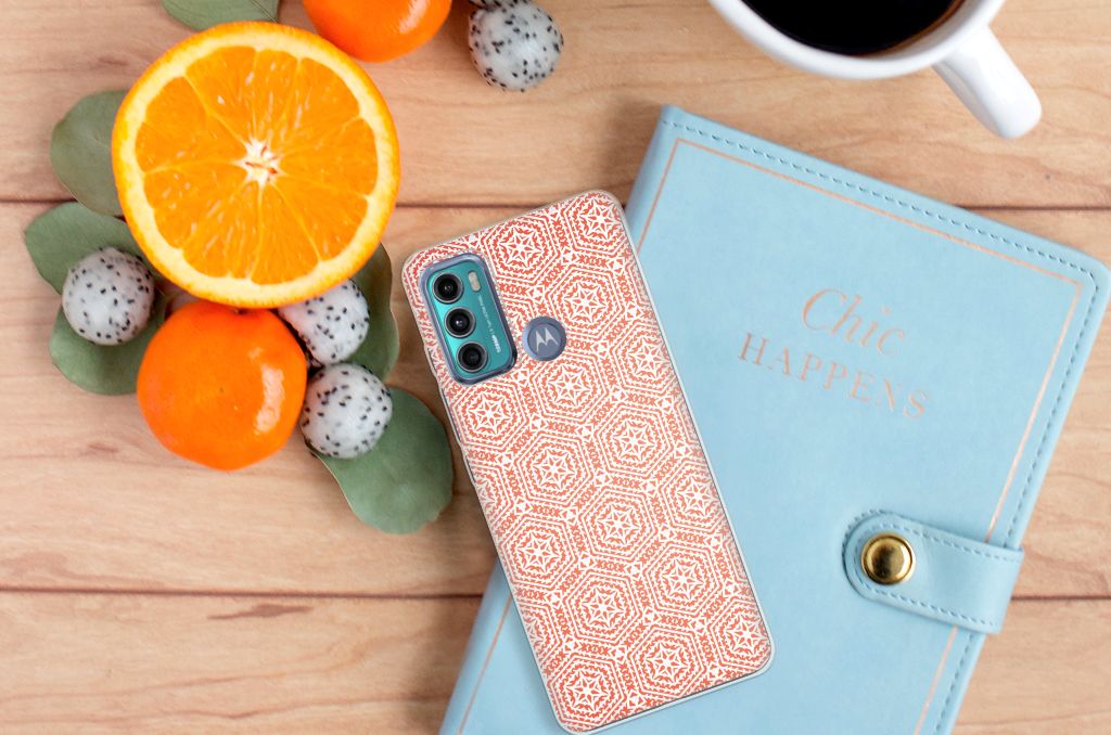 Motorola Moto G60 TPU bumper Pattern Orange B2C Telecom